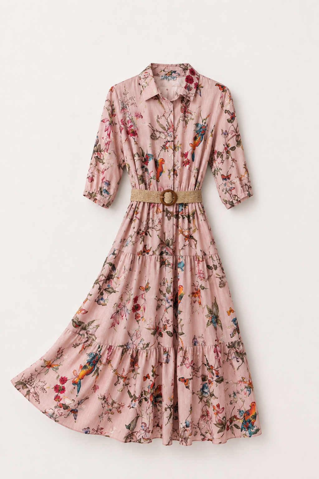Rochie Midi cu Imprimeu Artistic