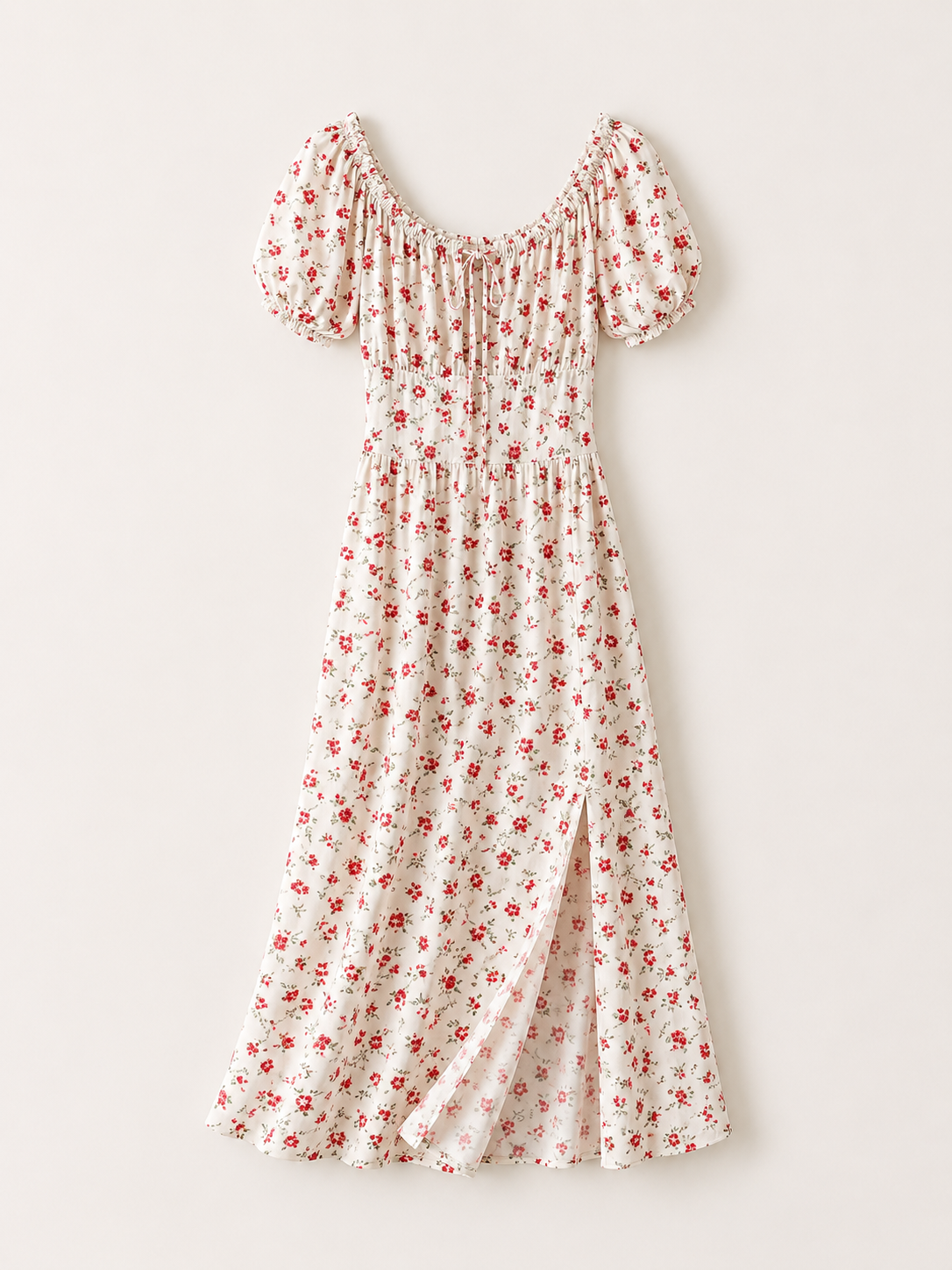 Rochie florală cu talie elastică