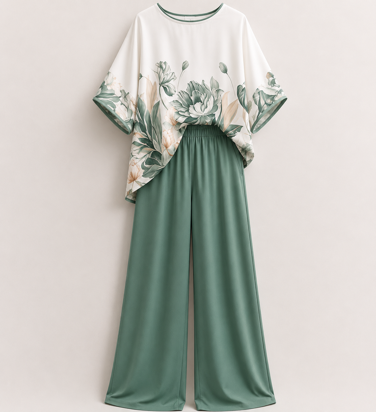 Compleu lejer cu imprimeu floral
