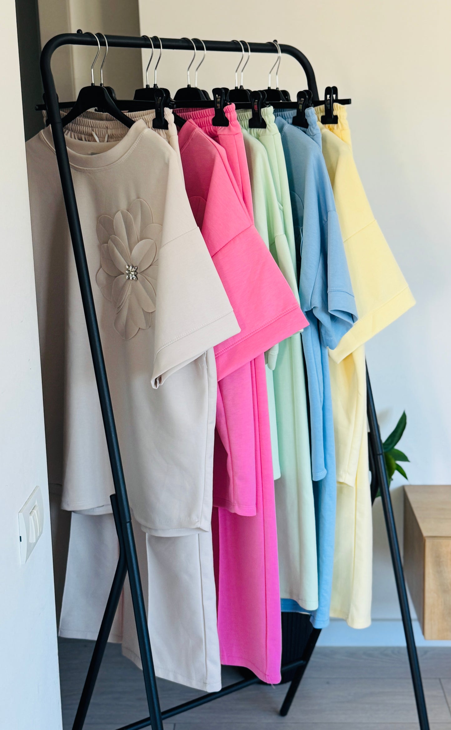Compleu damă casual-elegant (bluză + pantaloni),6 culori