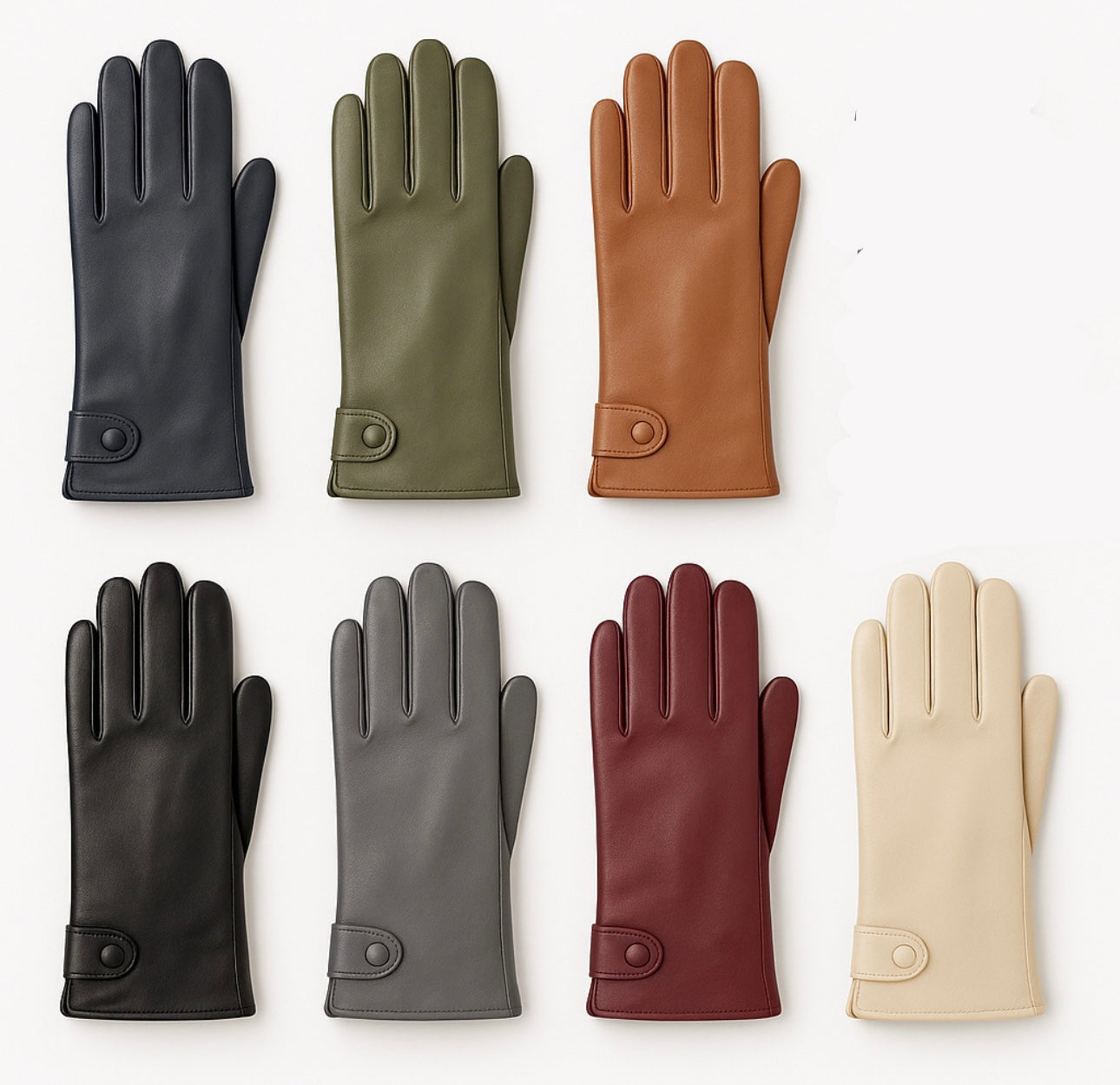 Mănuși Damă – Elegante, Călduroase, din Piele Ecologică