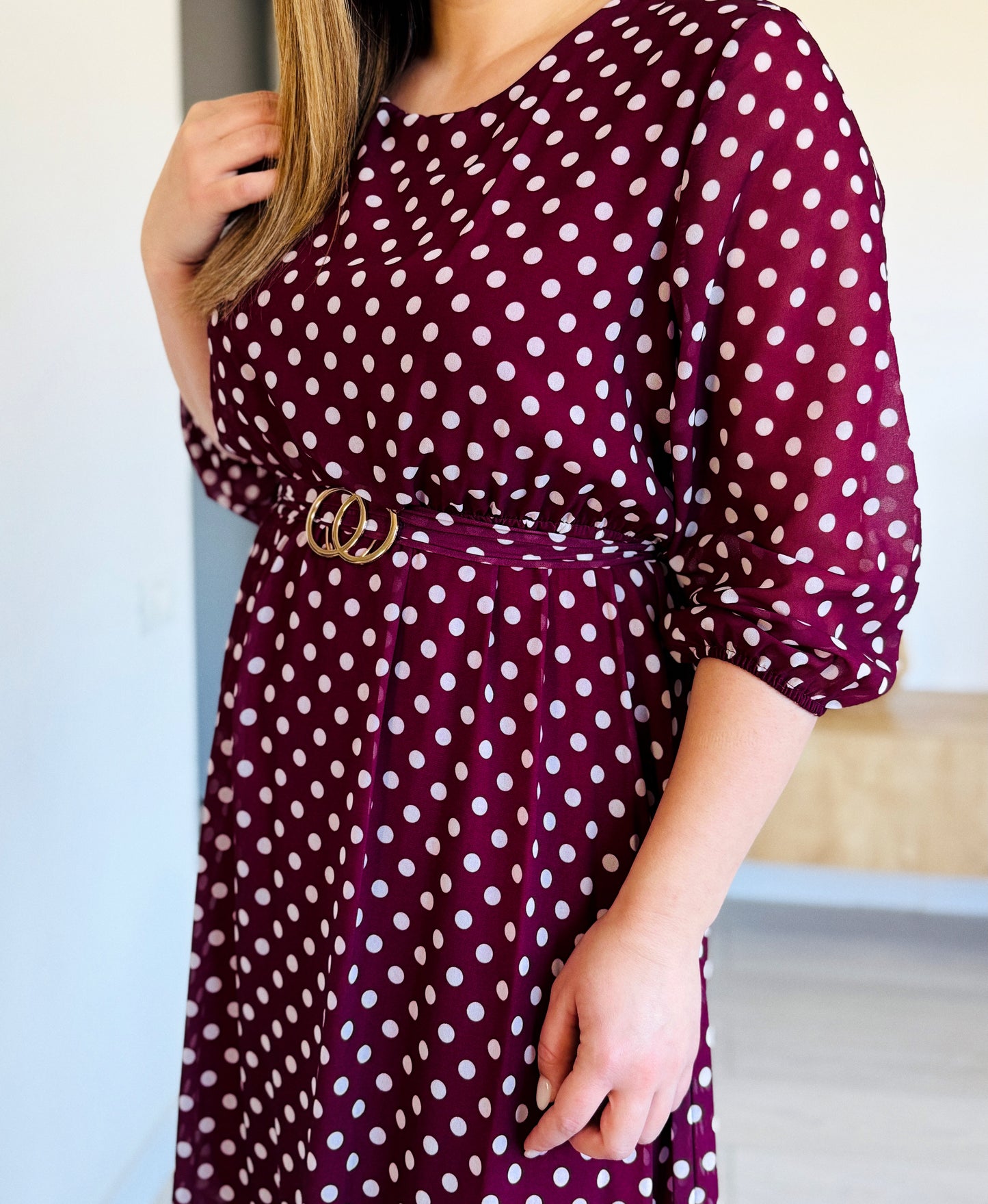 Rochie Midi cu Buline