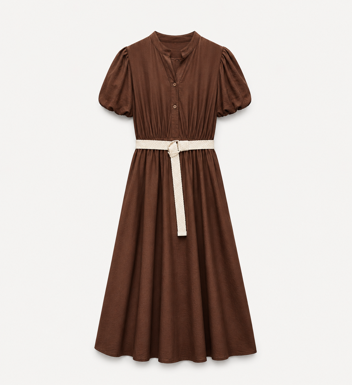 PRODUSUL ZILEI🎀                       Rochie midi lejeră cu cordon în talie