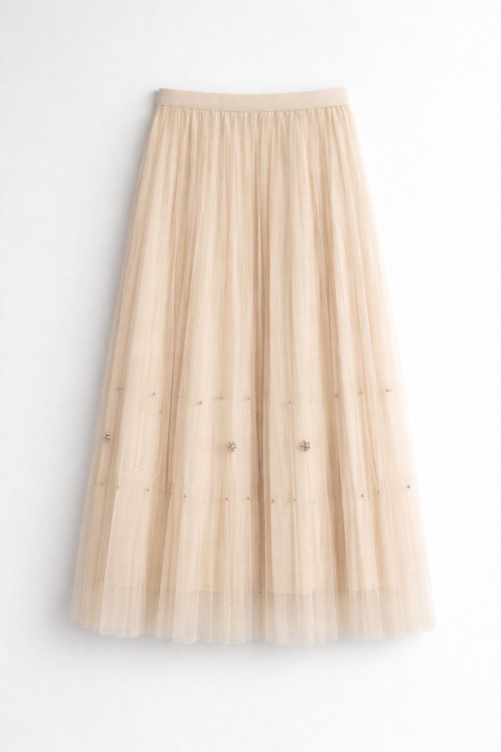 Fustă Midi din Tulle cu Detalii Delicate