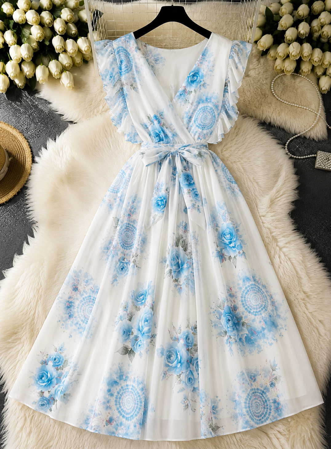 Articolul zilei 2 🎀                           Rochie vaporoasă cu imprimeu floral