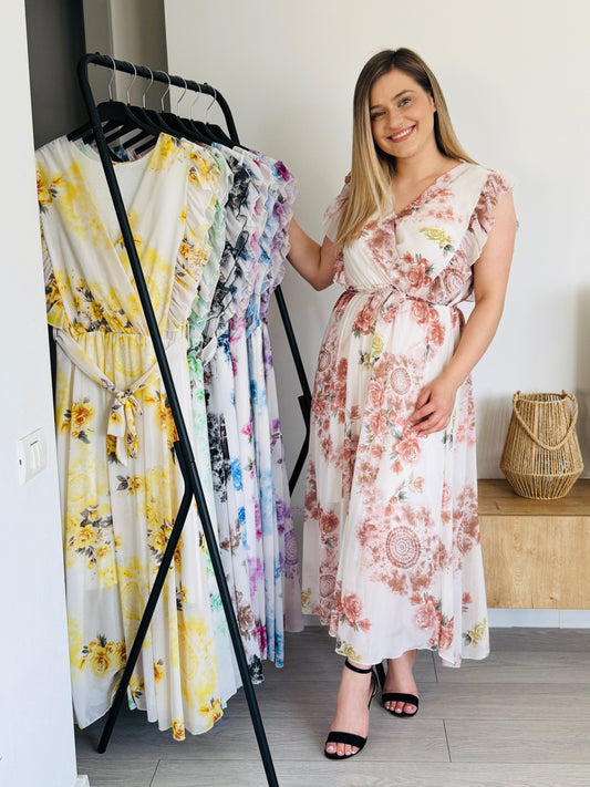 Articolul zilei 2 🎀                           Rochie vaporoasă cu imprimeu floral