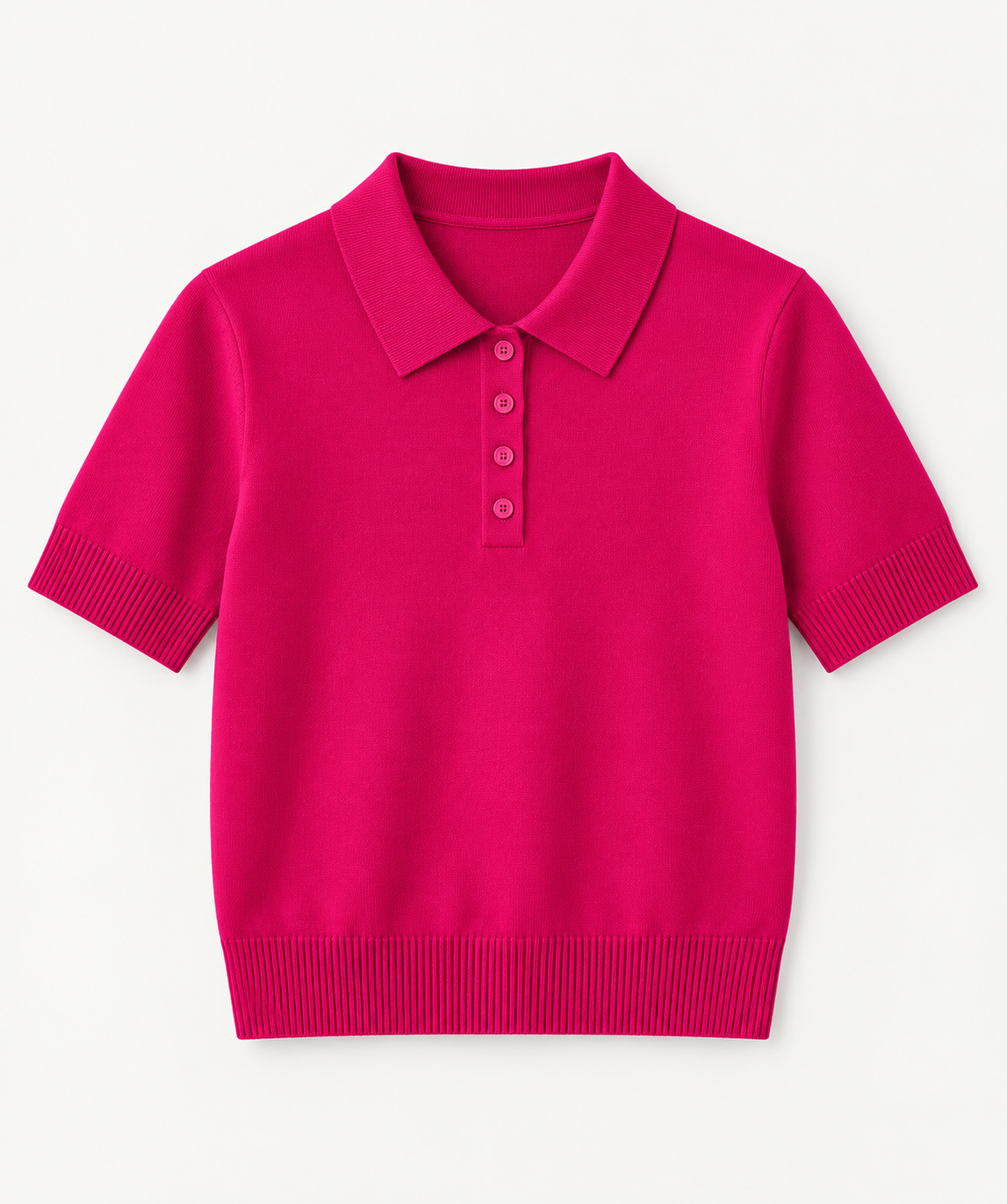 Bluză polo din tricot fin