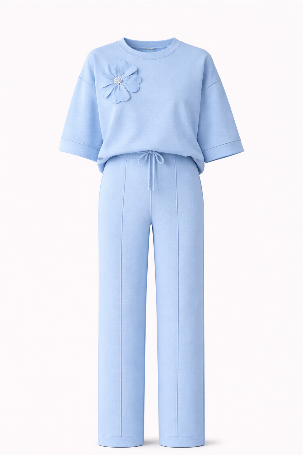 Compleu damă casual-elegant (bluză + pantaloni),6 culori