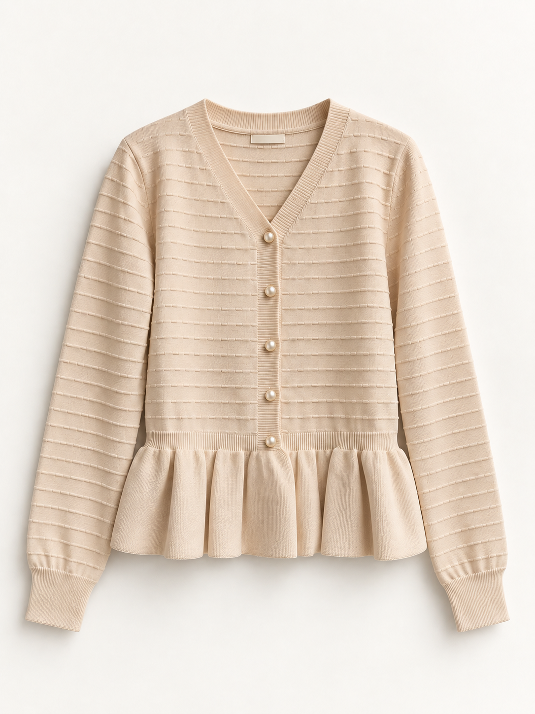 Cardigan elegant cu volan