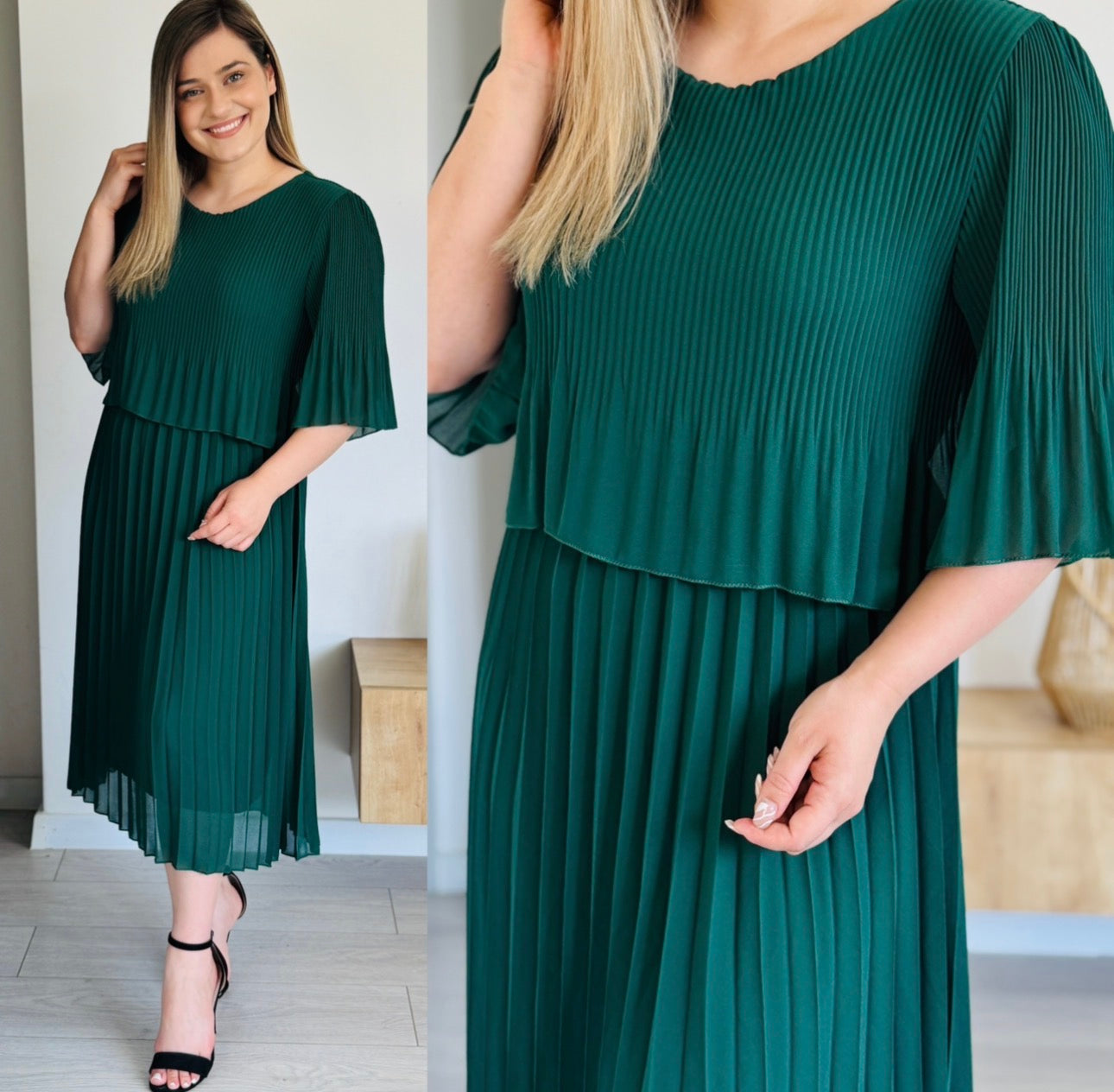 Rochie plisată elegantă