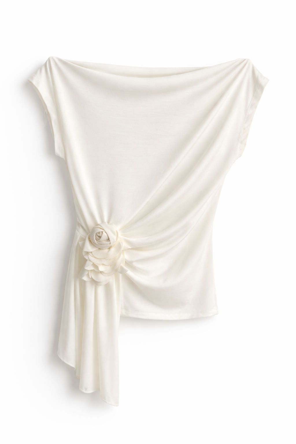 Top elegant cu floare