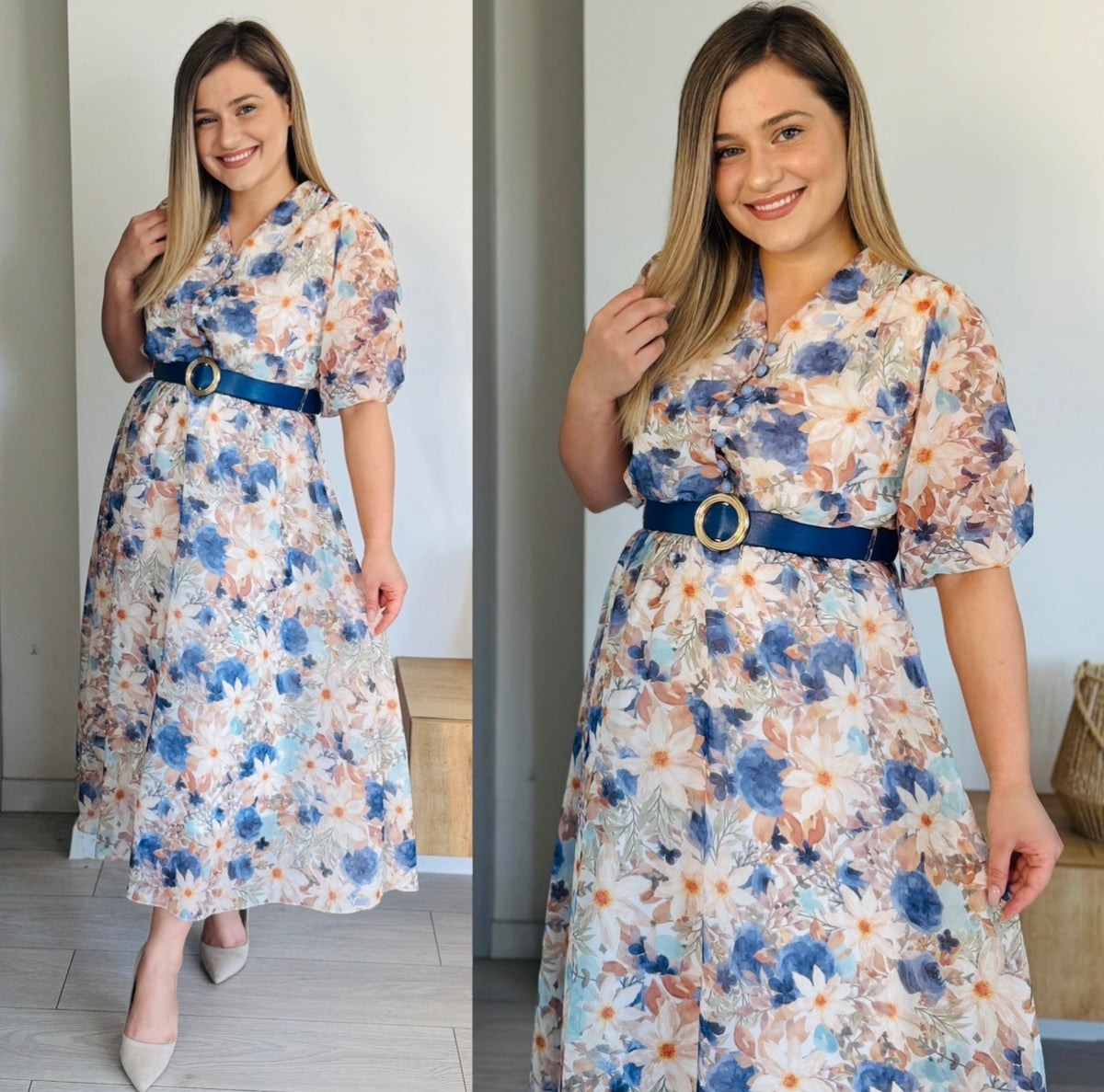 Rochie din voal cu curea
