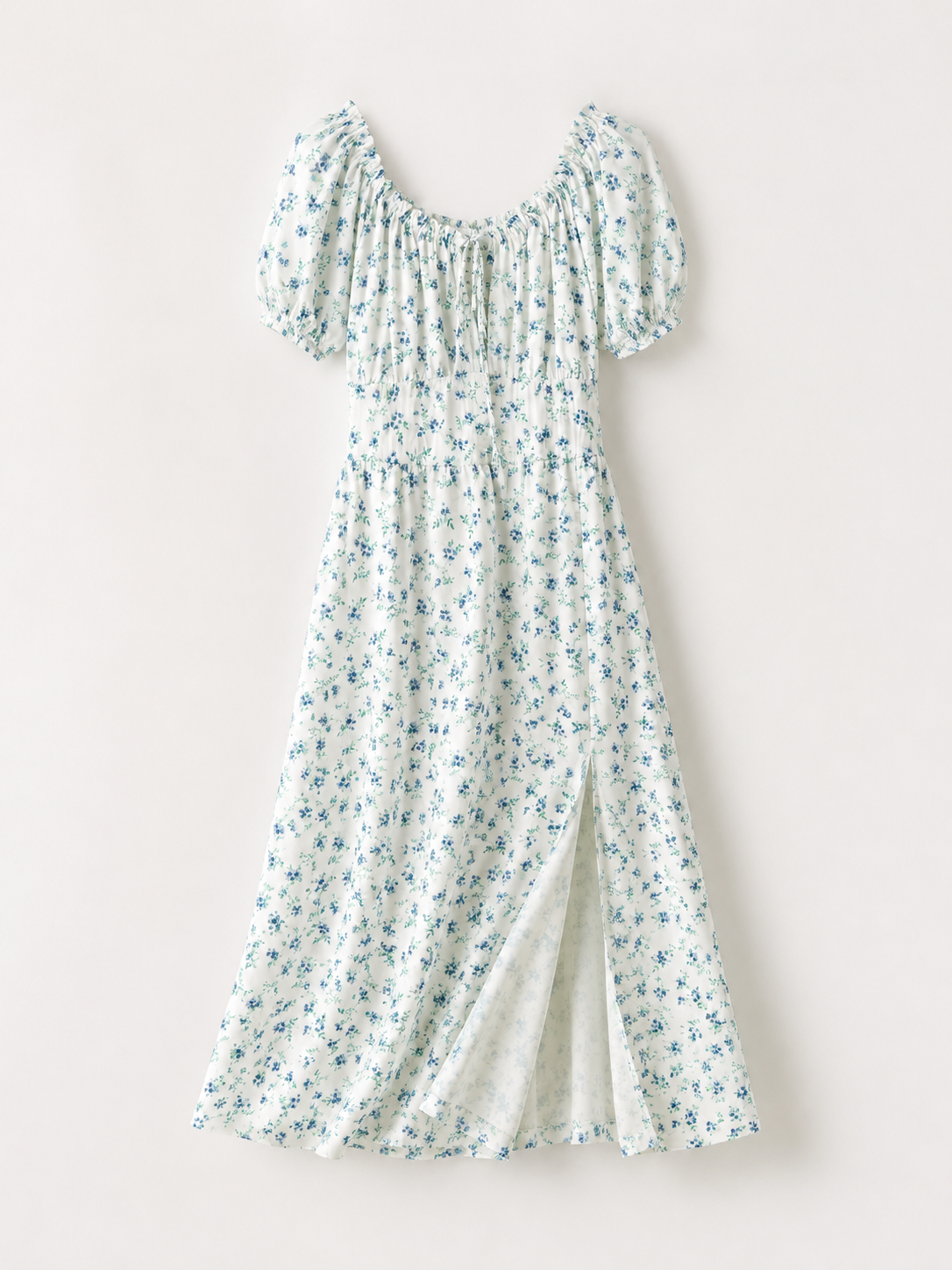 Rochie florală cu talie elastică