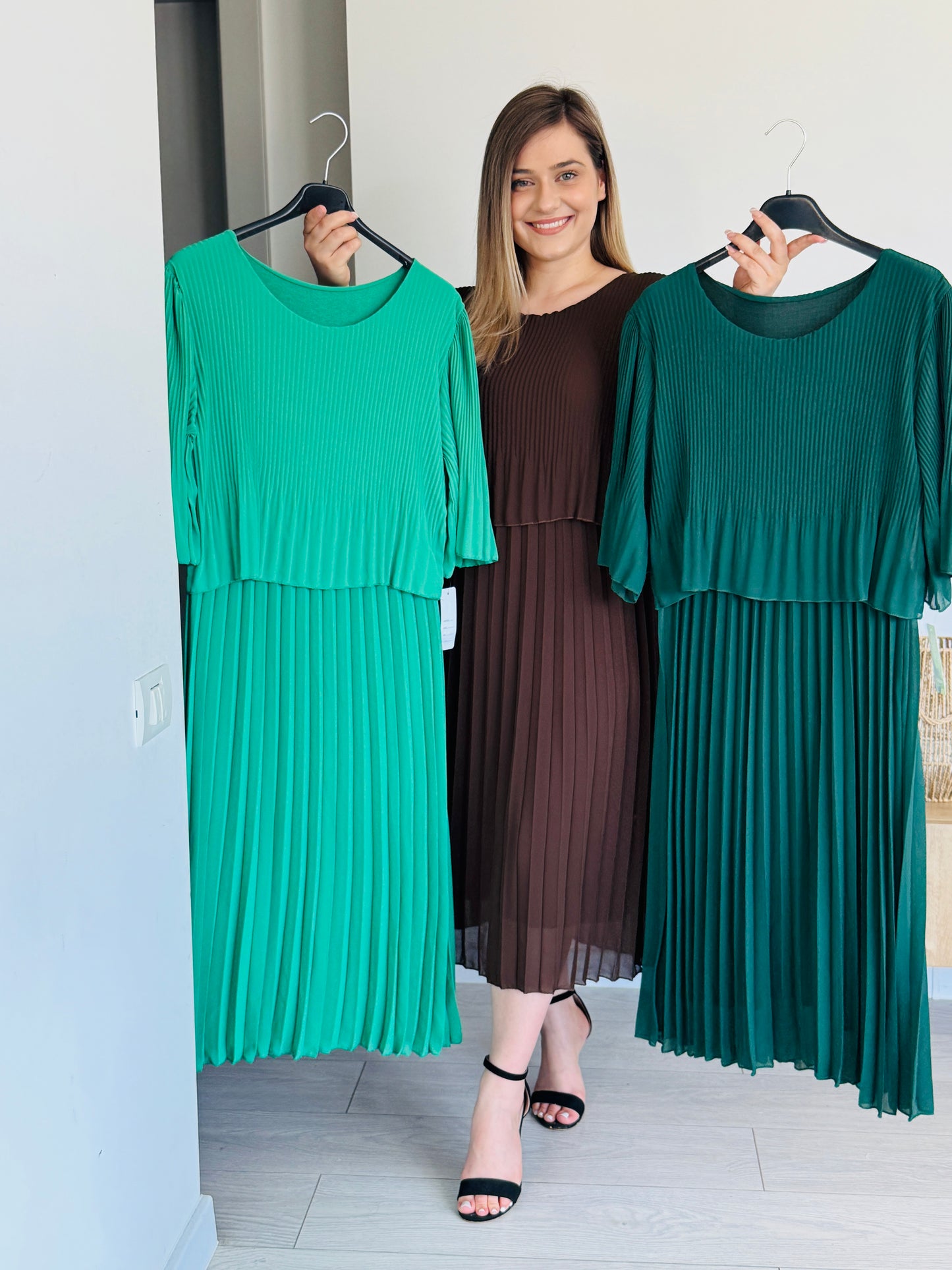 Rochie plisată elegantă
