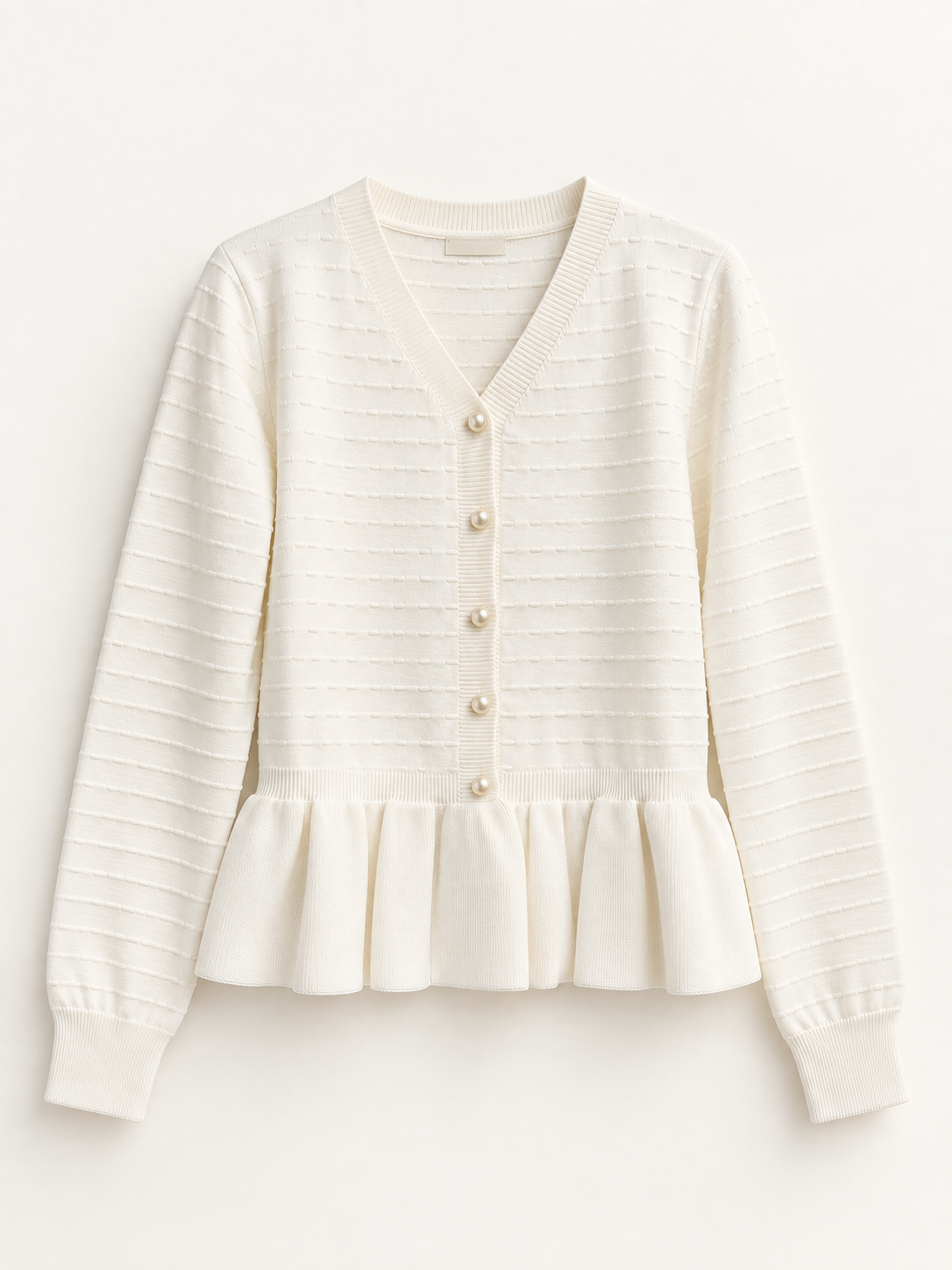 Cardigan elegant cu volan
