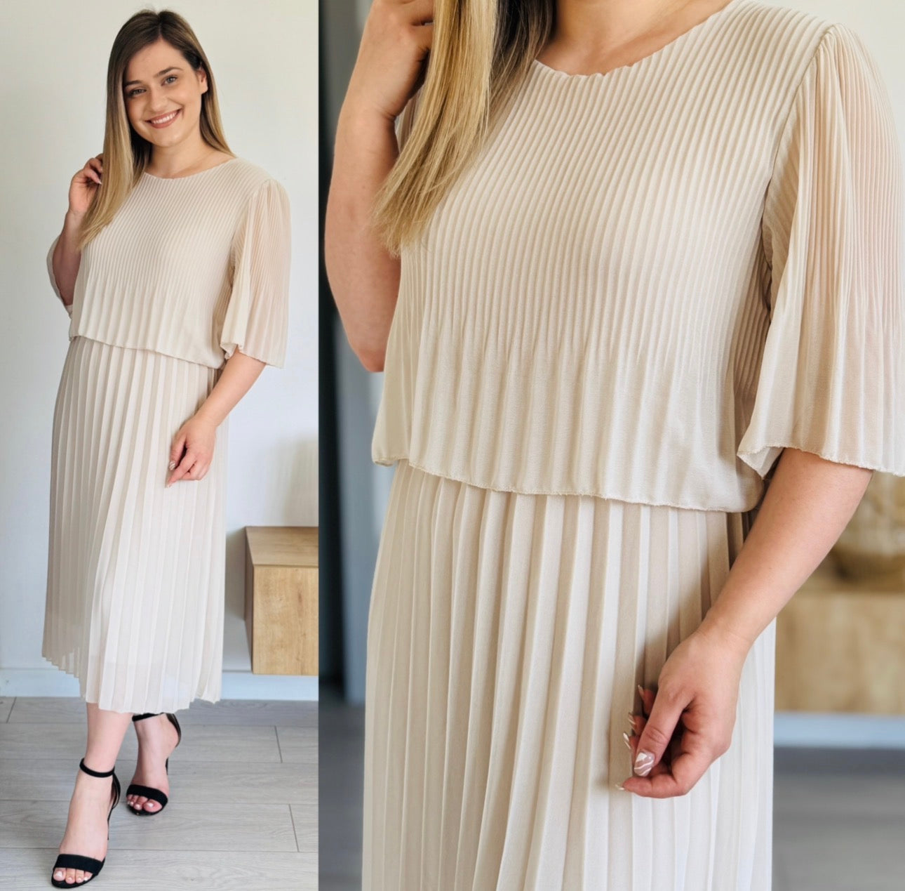 Rochie plisată elegantă