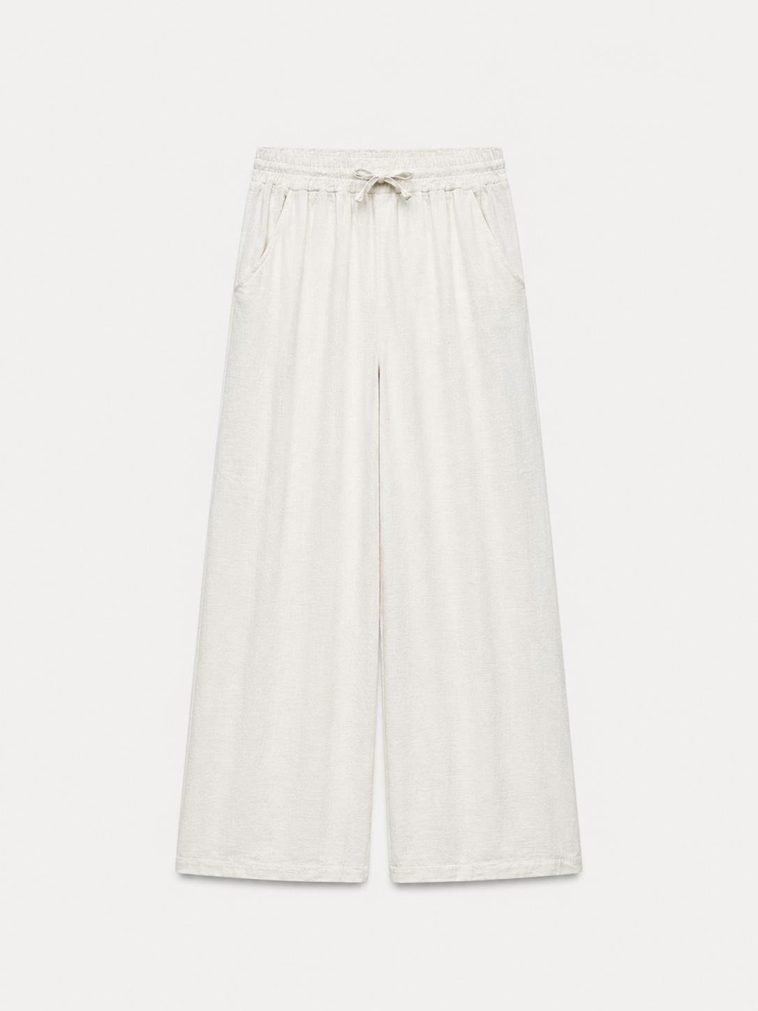 Pantaloni lejeri din 100% bumbac cu talie elastică