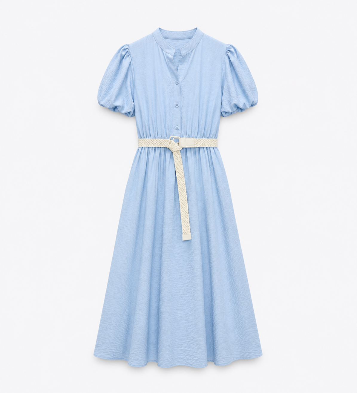 PRODUSUL ZILEI🎀                       Rochie midi lejeră cu cordon în talie