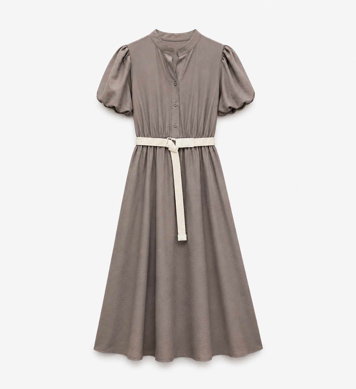 PRODUSUL ZILEI🎀                       Rochie midi lejeră cu cordon în talie