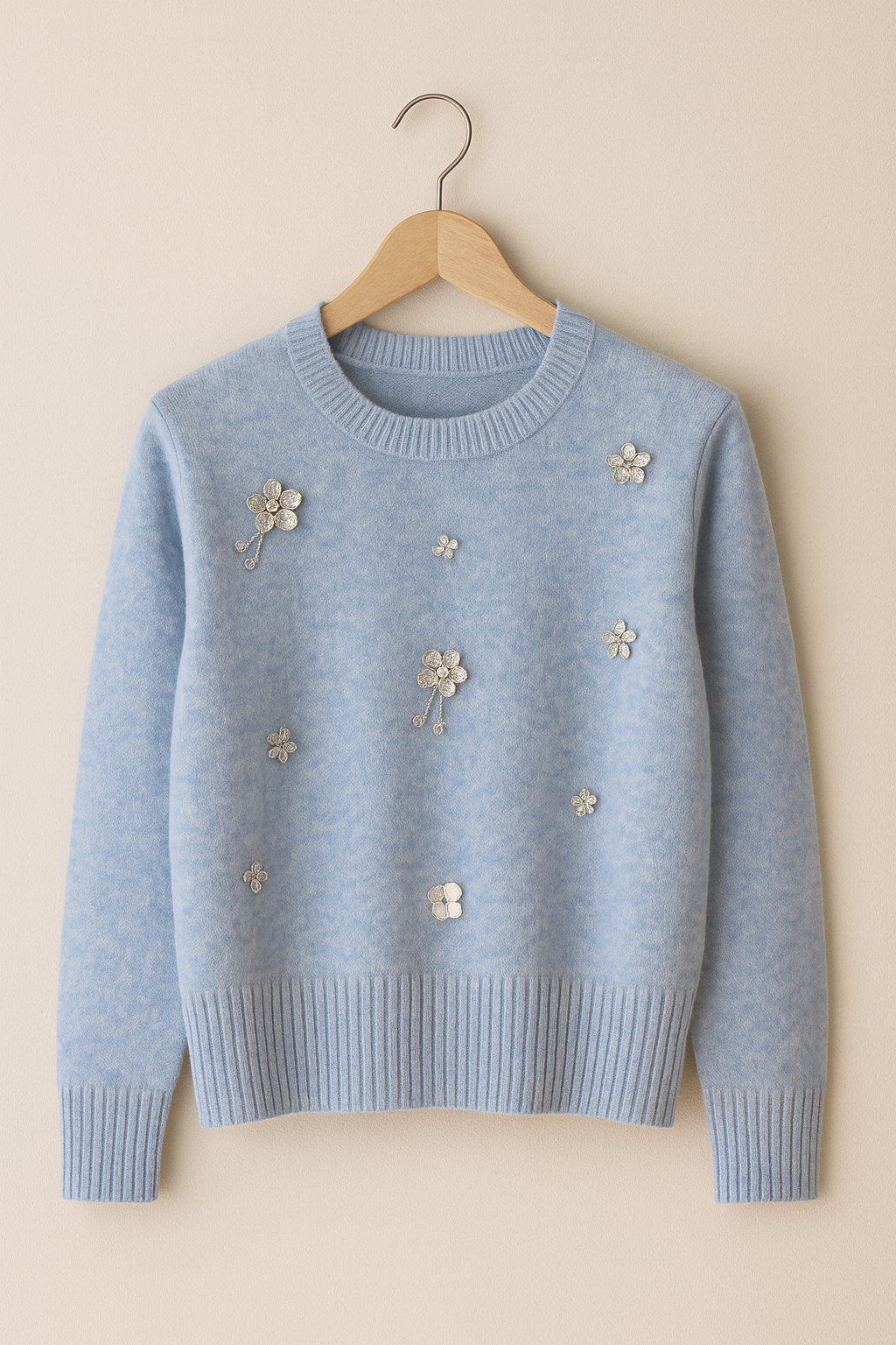 Pulover Moale cu Flori