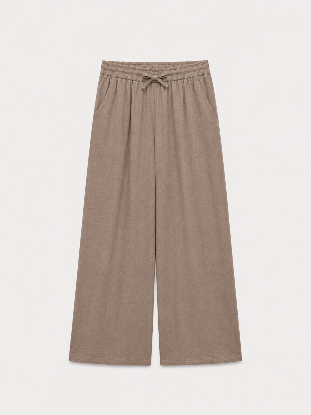 Pantaloni lejeri din 100% bumbac cu talie elastică