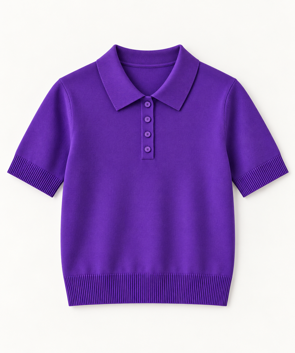 Bluză polo din tricot fin