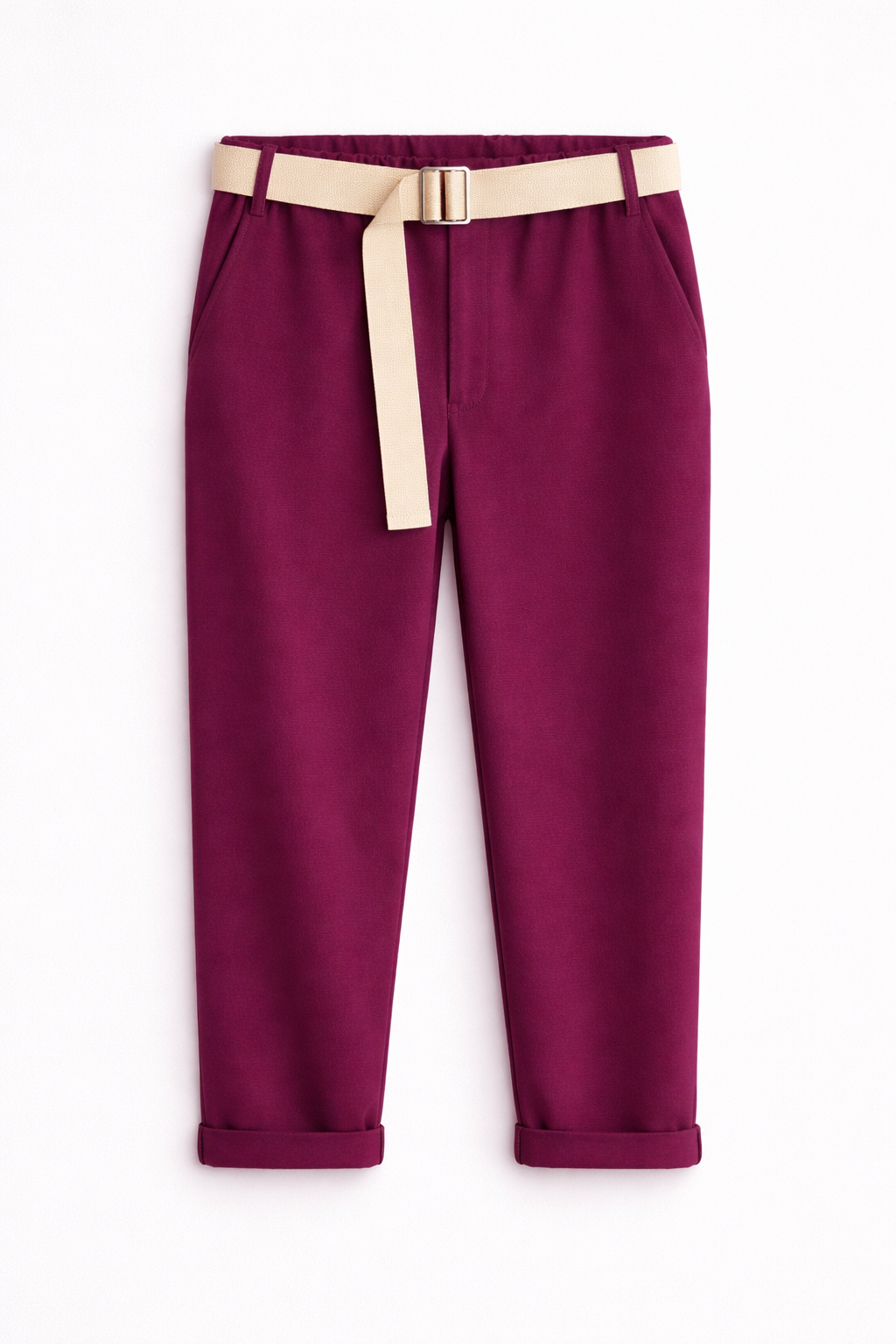 Pantaloni eleganți cu curea