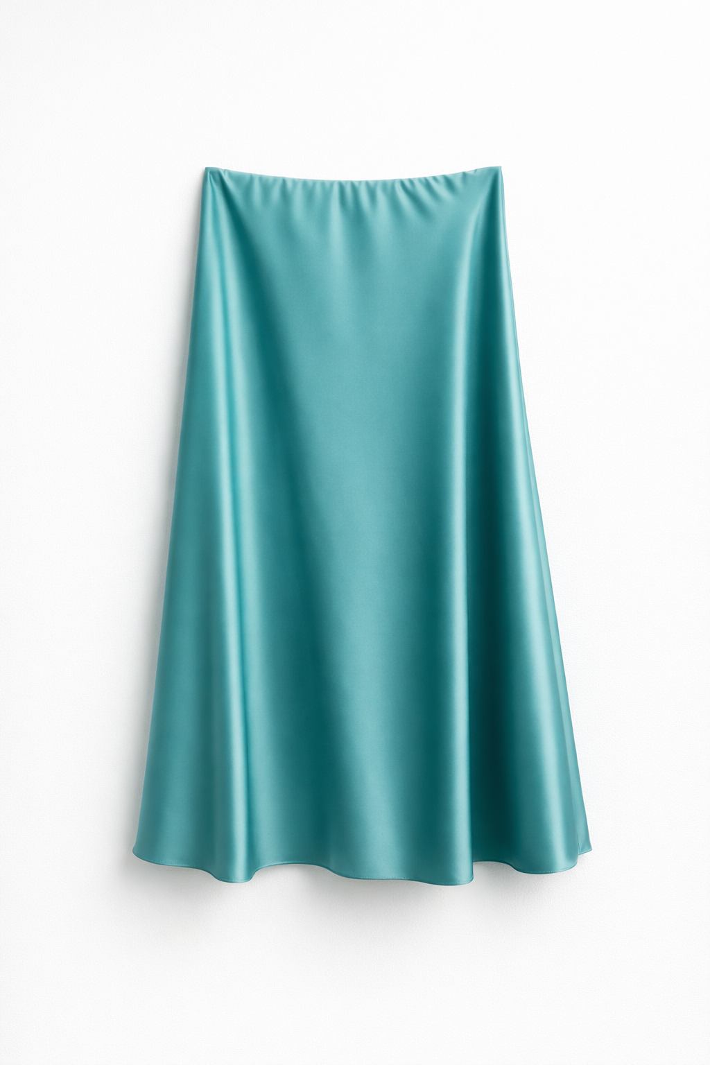 Fustă midi satin plin