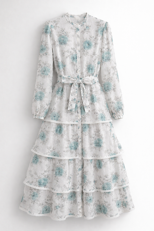 Rochie cu Imprimeu Floral 100% vâscoză