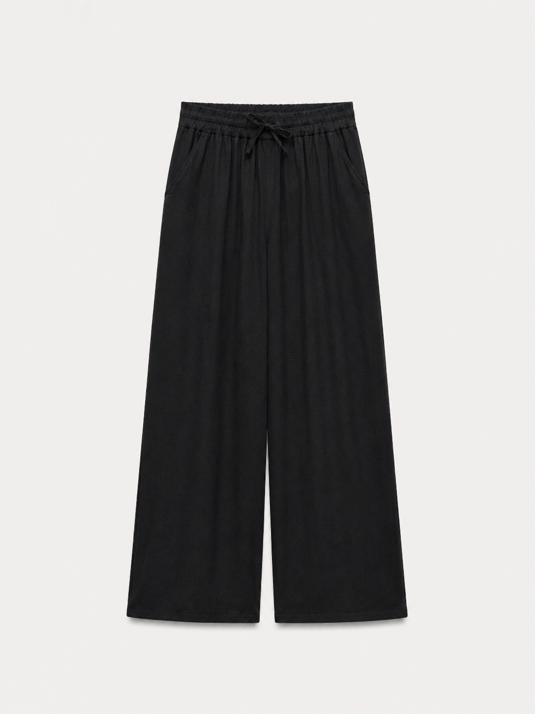 Pantaloni lejeri din 100% bumbac cu talie elastică