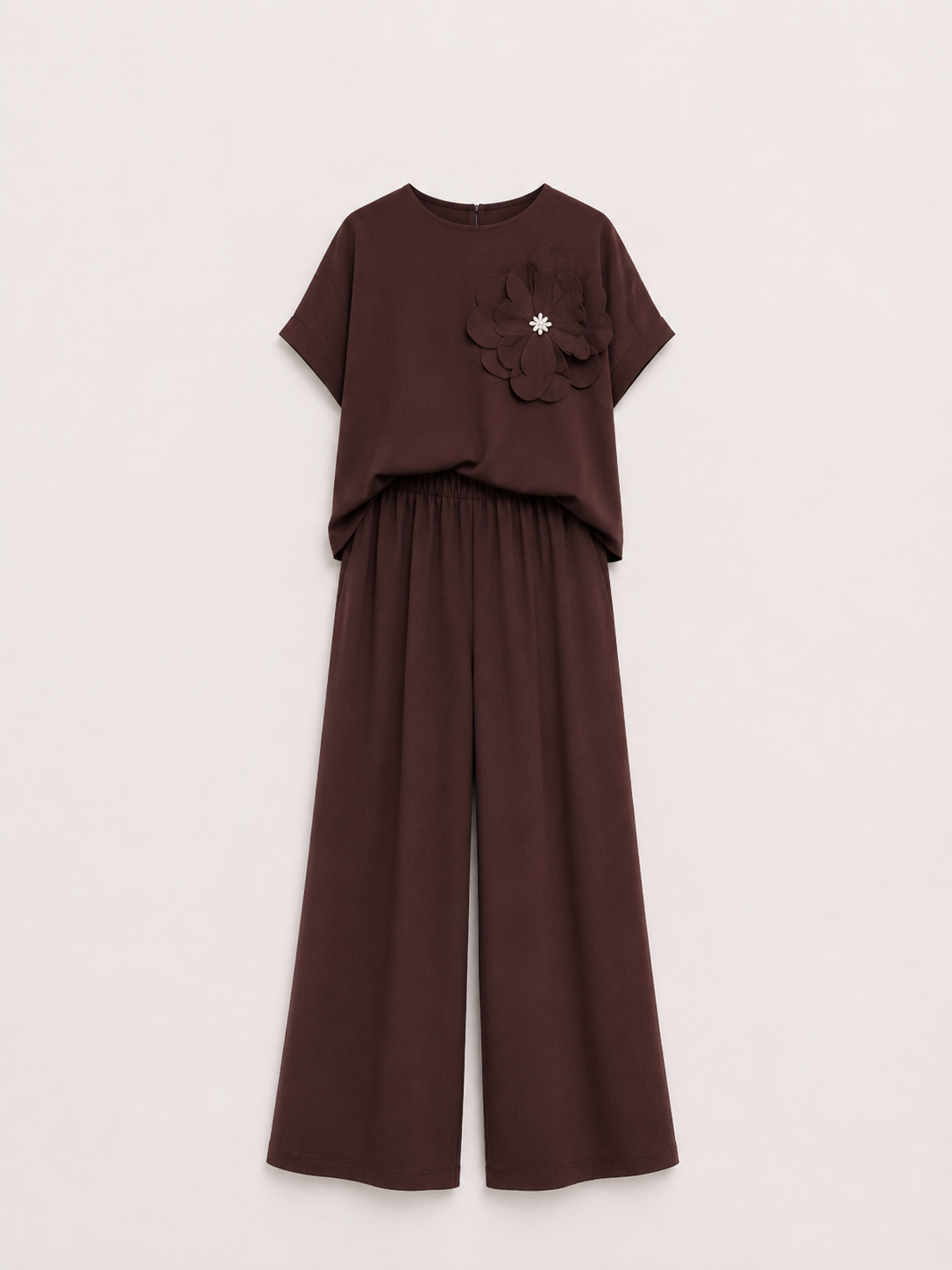 Compleu lejer cu pantaloni largi