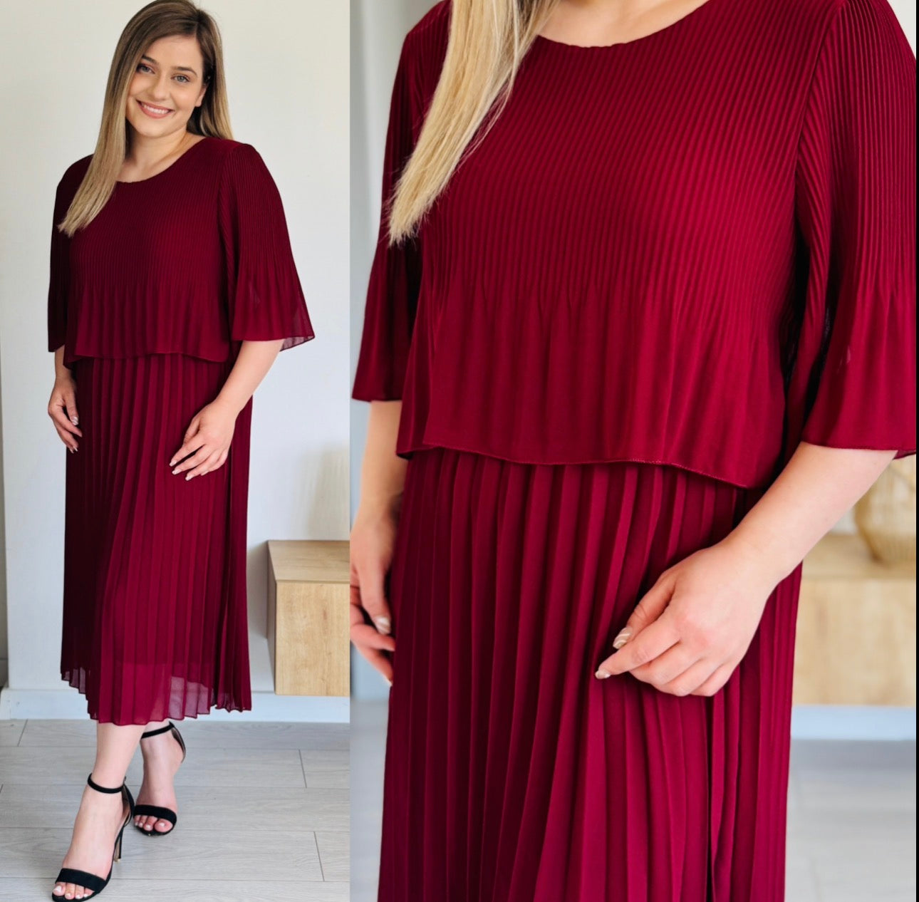 Rochie plisată elegantă