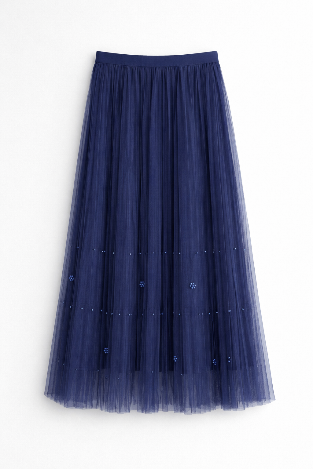 Fustă Midi din Tulle cu Detalii Delicate