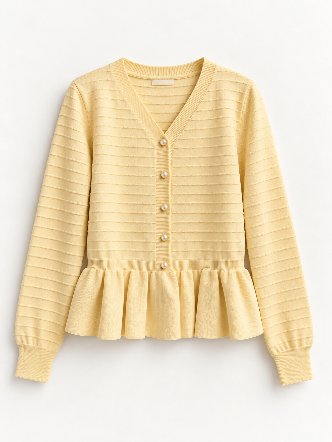 Cardigan elegant cu volan