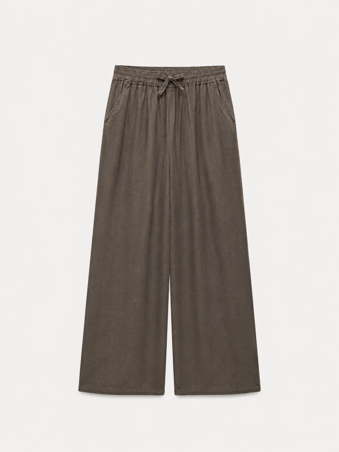 Pantaloni lejeri din 100% bumbac cu talie elastică