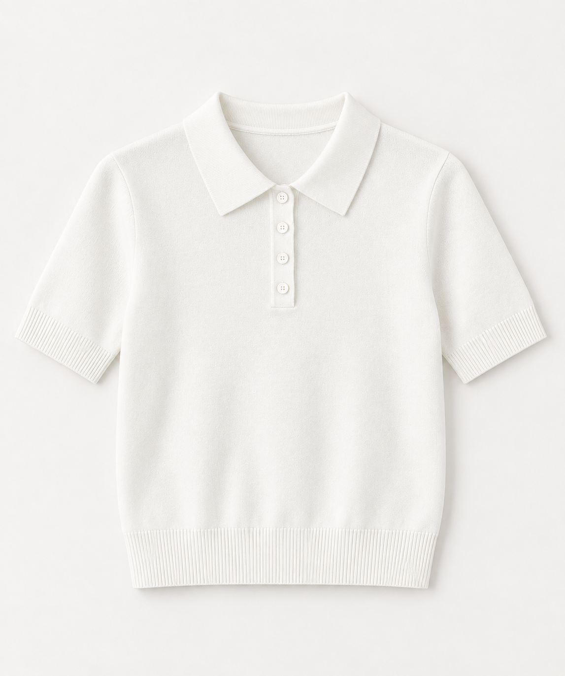 Bluză polo din tricot fin