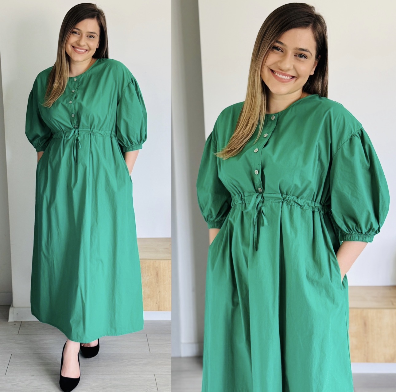 Produsul zilei🎀                                          Rochie maxi 100% bumbac cu cordon în talie