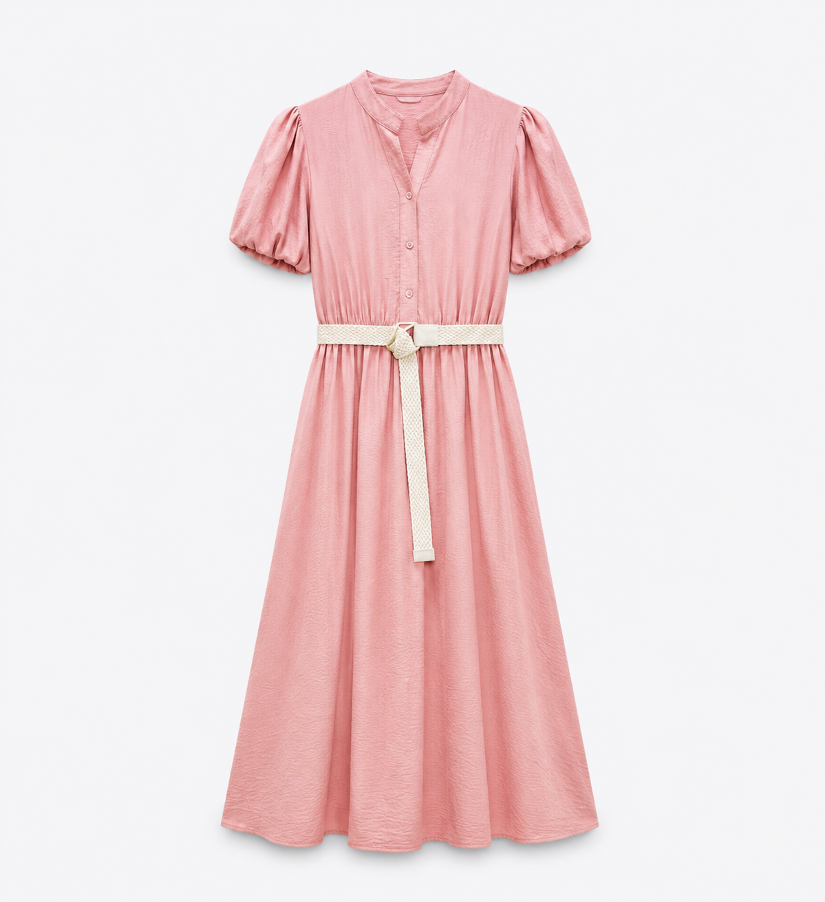 PRODUSUL ZILEI🎀                       Rochie midi lejeră cu cordon în talie