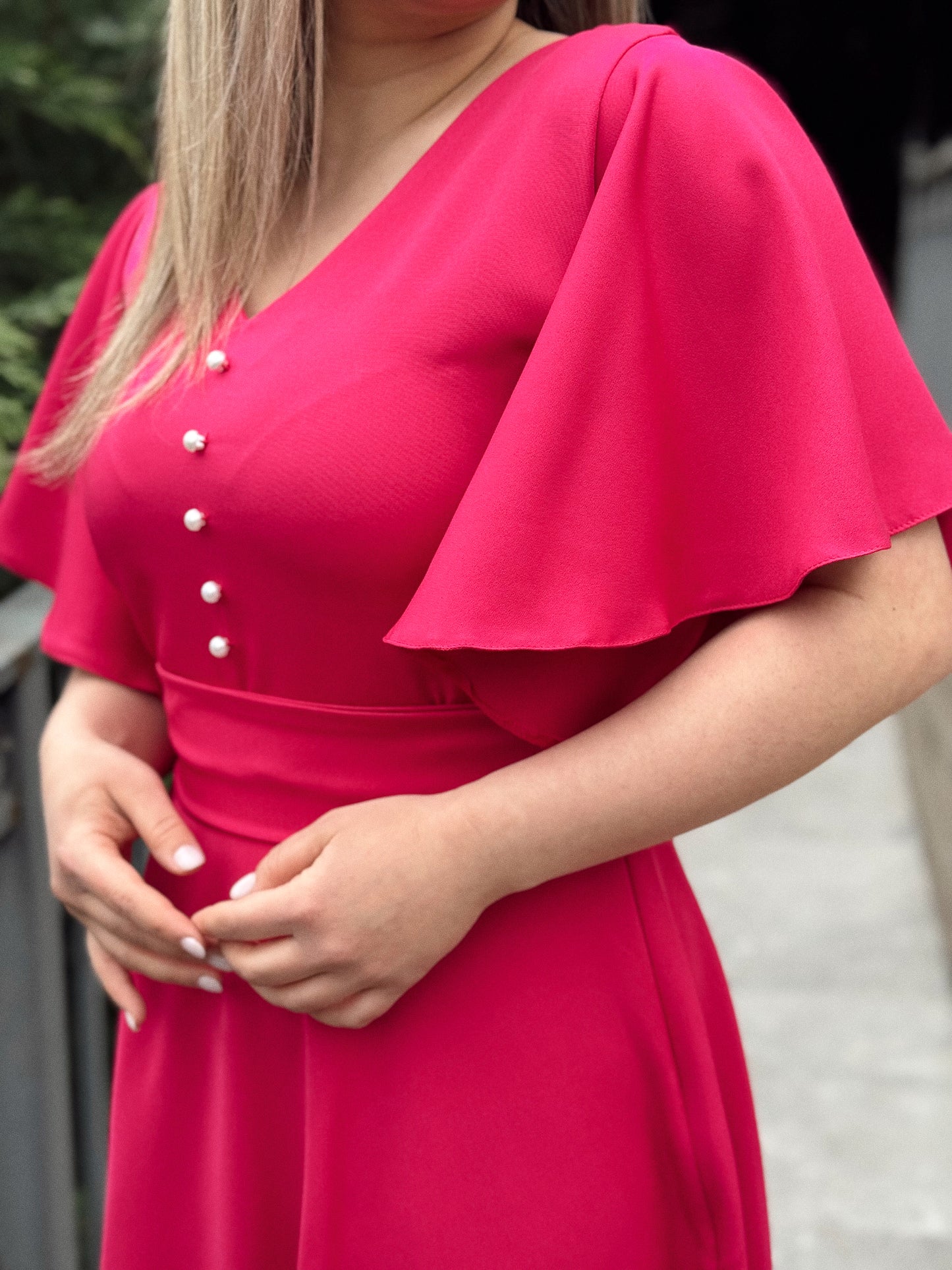 Rochie Elegantă din Stofă Barbie