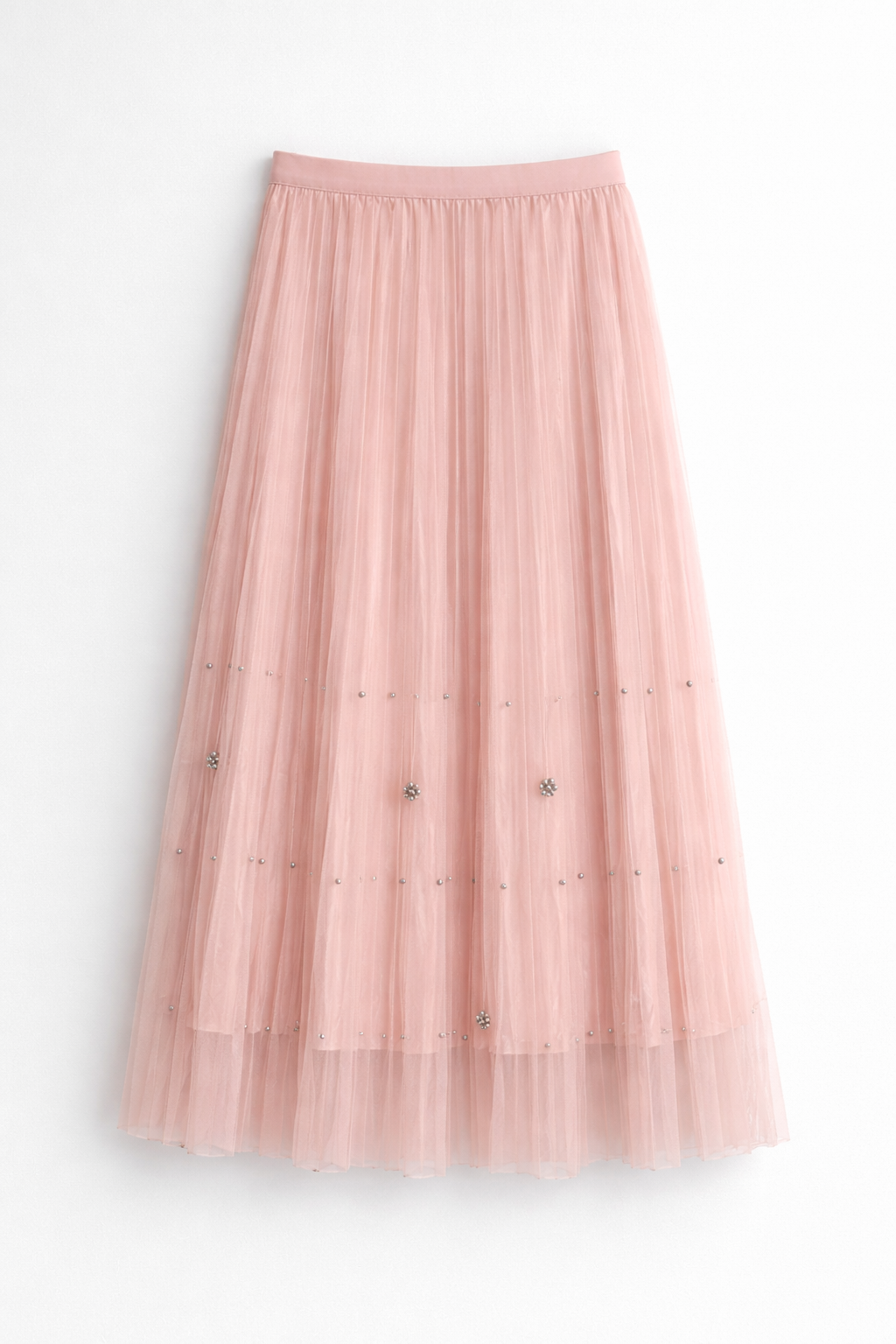 Fustă Midi din Tulle cu Detalii Delicate