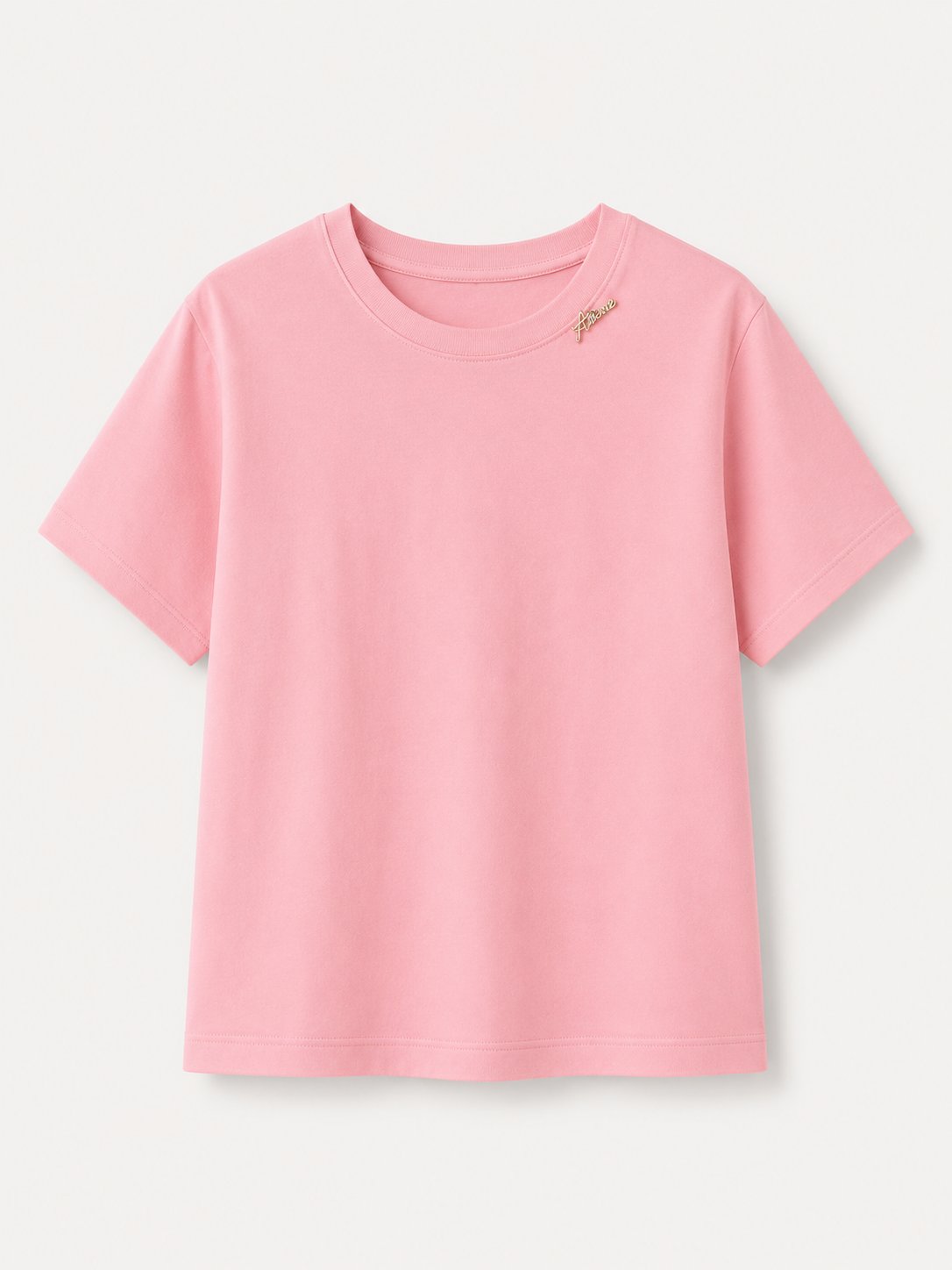Tricou basic oversized cu detaliu decorativ