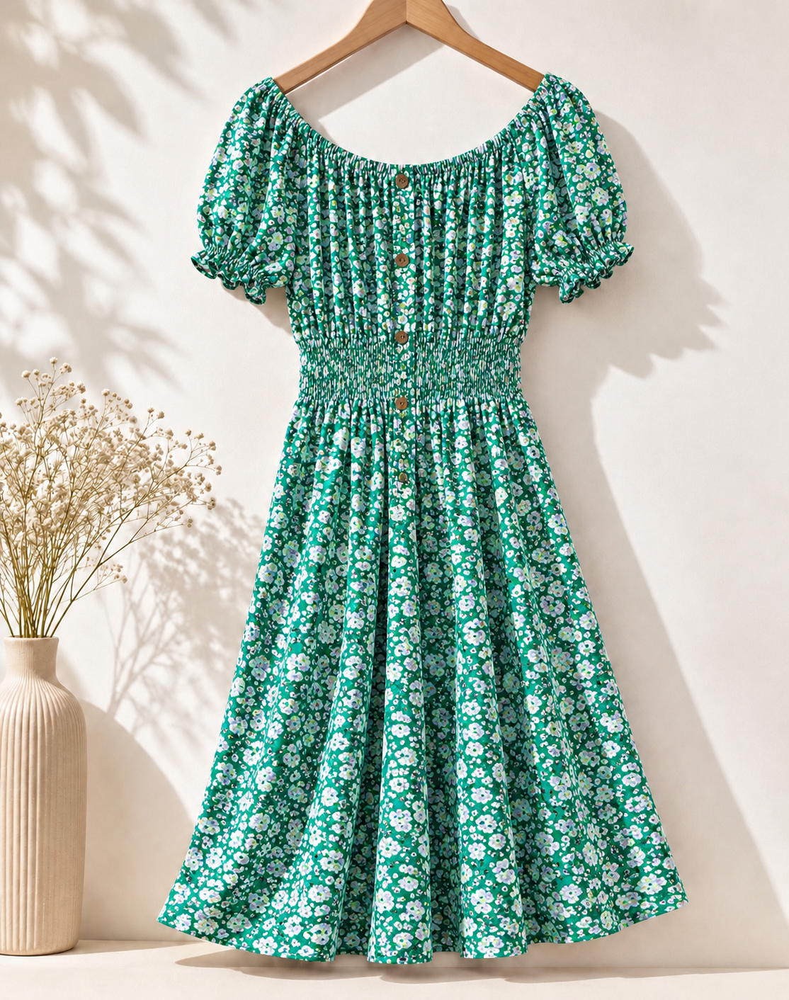 Rochie Midi cu Imprimeu Floral