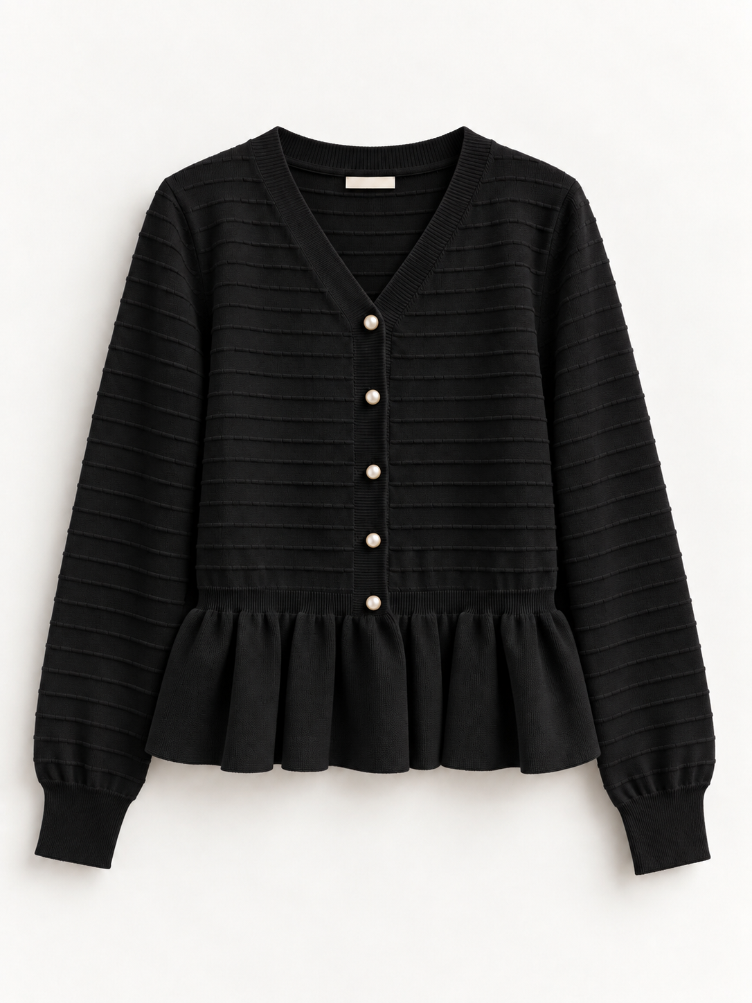 Cardigan elegant cu volan