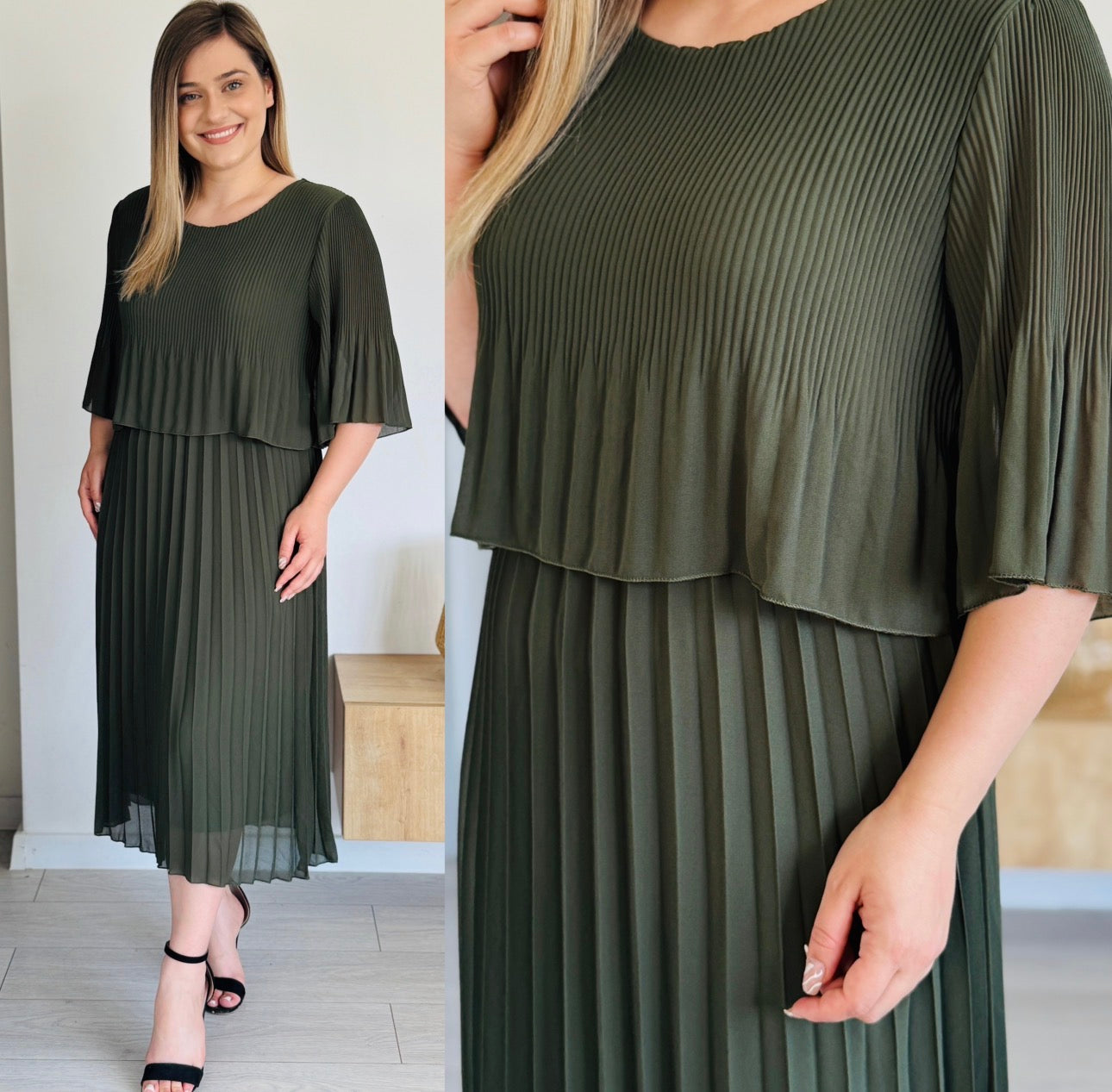 Rochie plisată elegantă