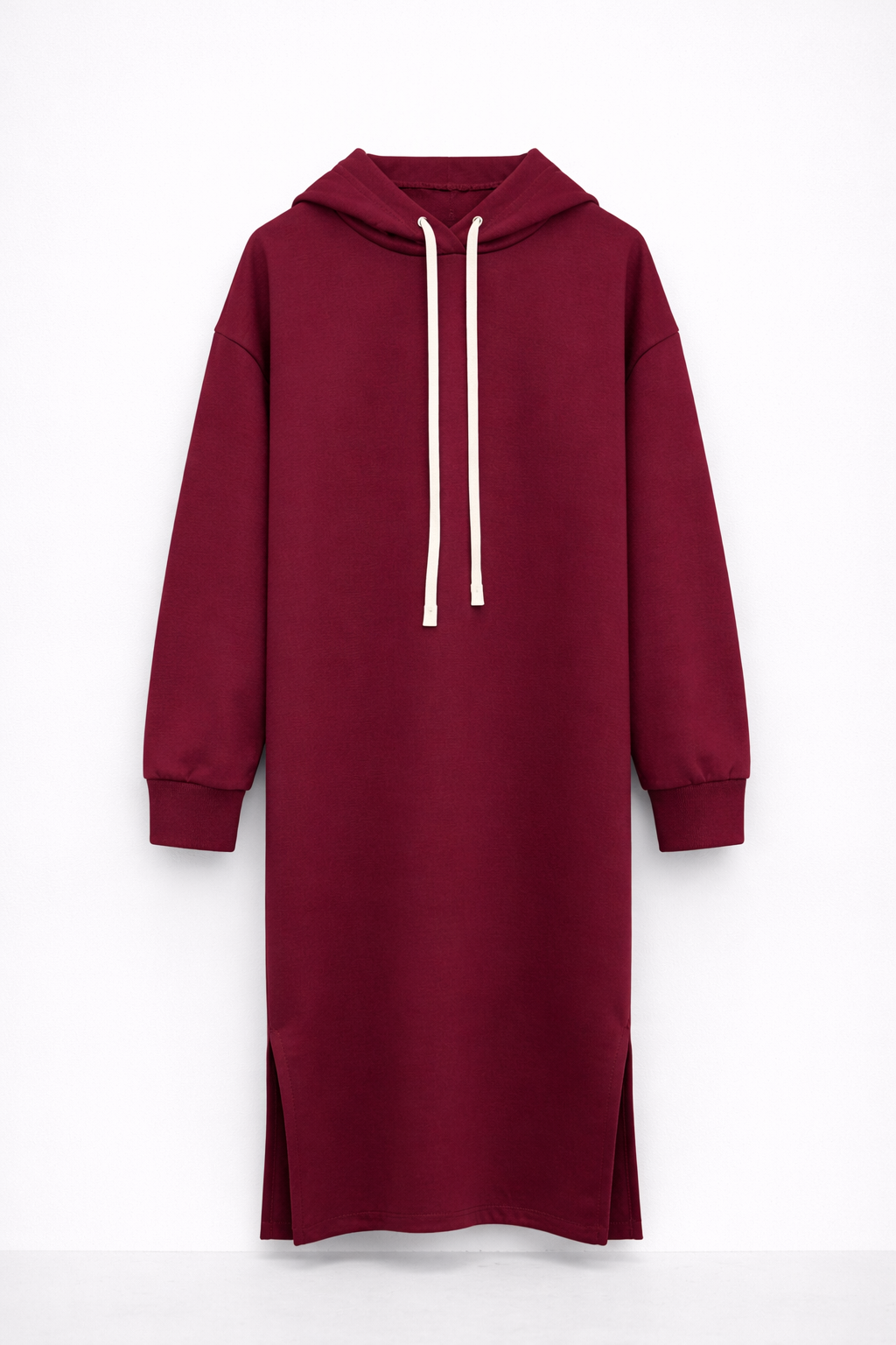 Rochie midi tip hanorac cu glugă