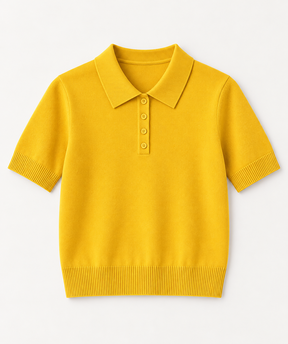 Bluză polo din tricot fin