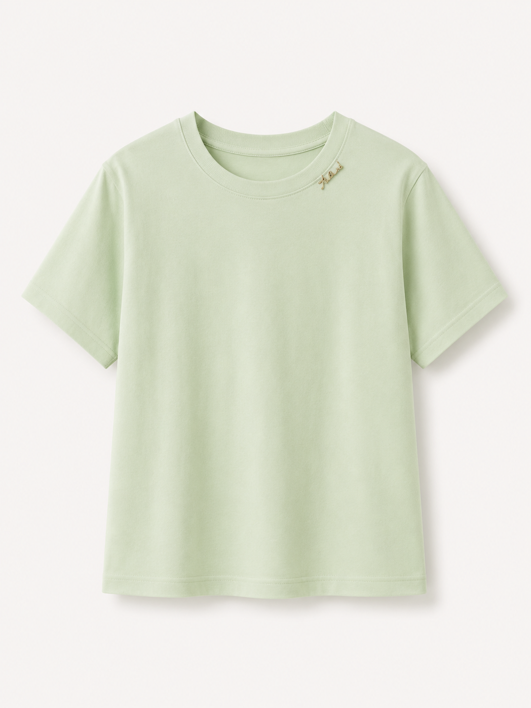 Tricou basic oversized cu detaliu decorativ
