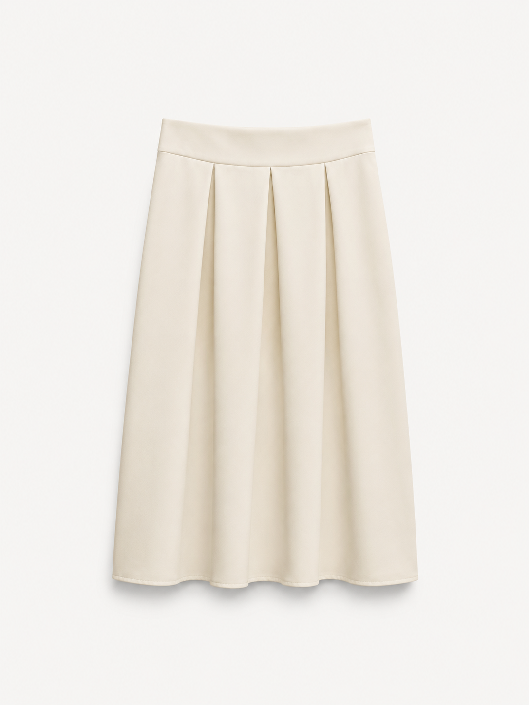 Fustă midi elegantă cu talie înaltă