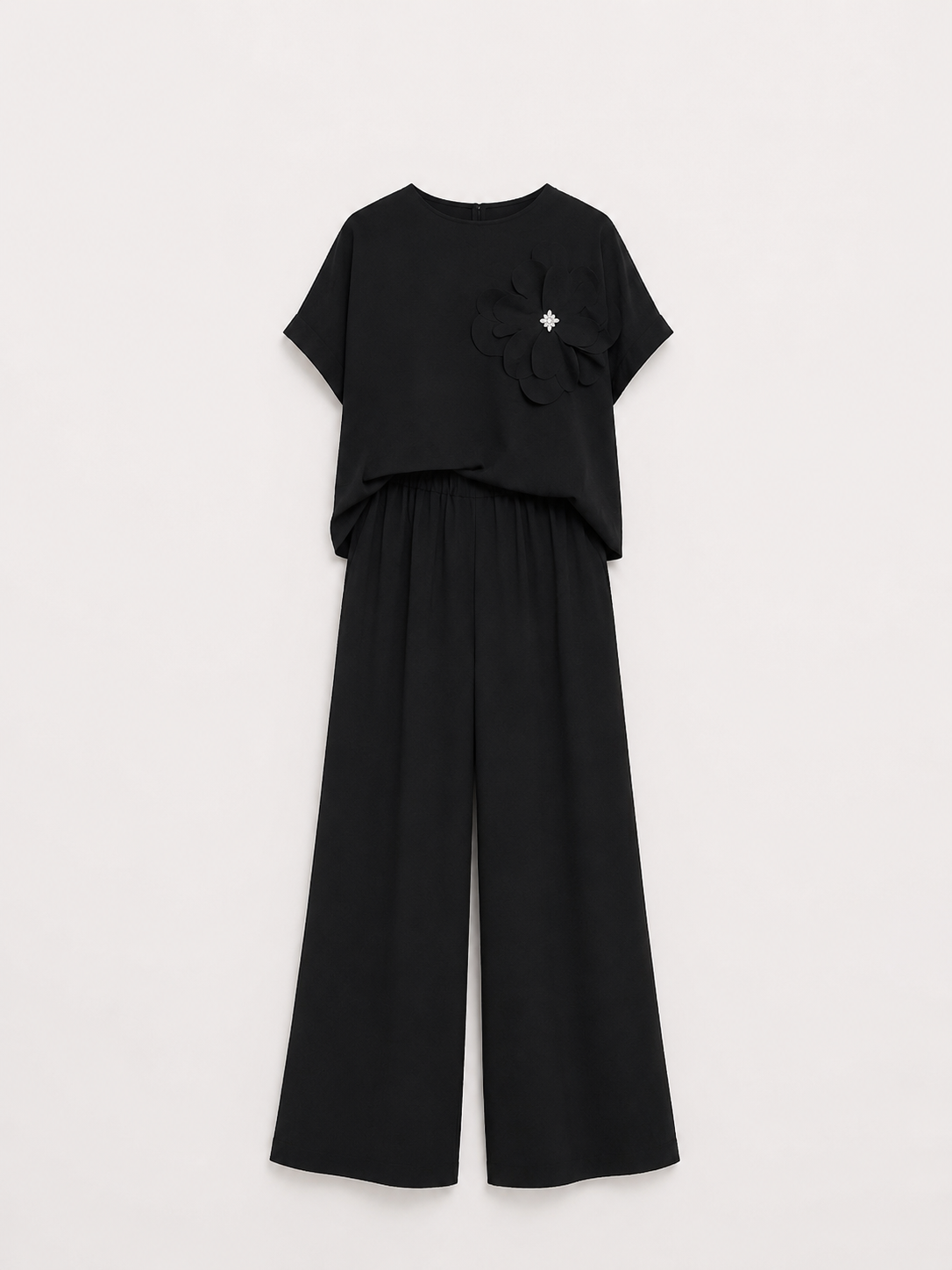 Compleu lejer cu pantaloni largi