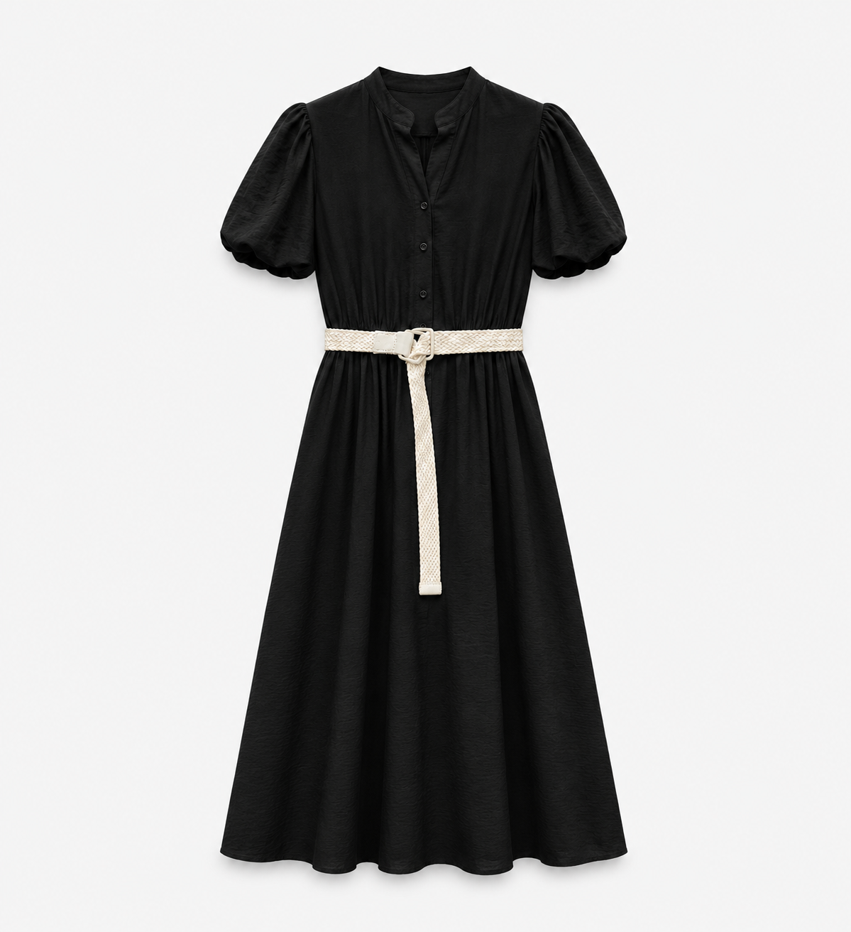 PRODUSUL ZILEI🎀                       Rochie midi lejeră cu cordon în talie